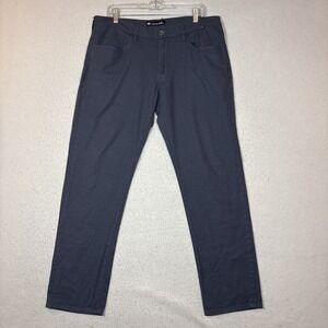 Travis Mathew Pants Mens 34x31 Blue Performance 5-Pocket Golf Stretch